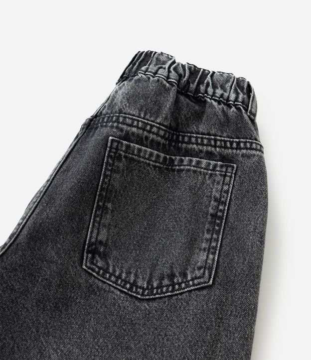 Pantalón Wide Leg Infantil en Jeans con Cinturón y Hebilla - Talle 5 a 16 años 5
