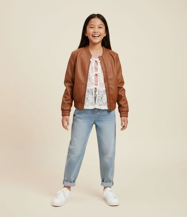 Pantalón Balloon Infantil en Jeans – Talle 5 a 16 años 1