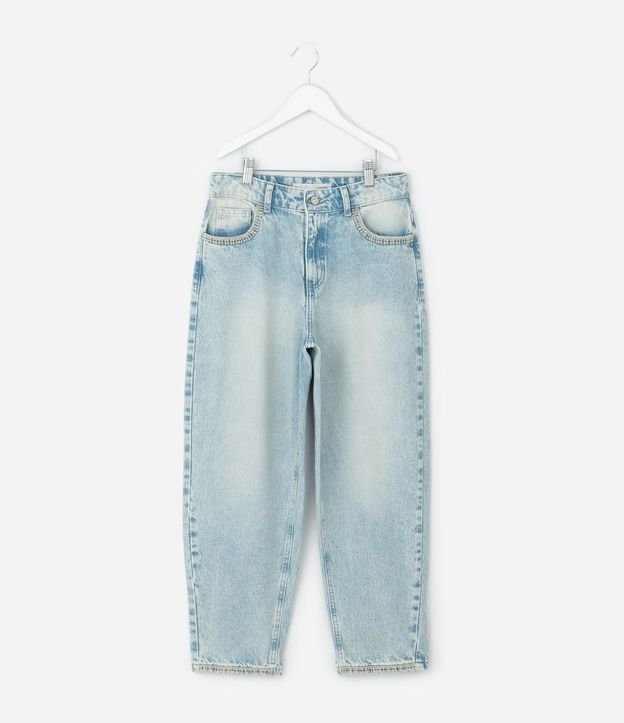 Pantalón Balloon Infantil en Jeans – Talle 5 a 16 años 2