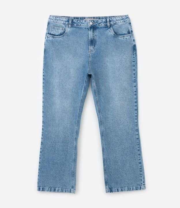 Pantalón Recto en Jeans con Brillo Aplicado Curve & Plus Size 5