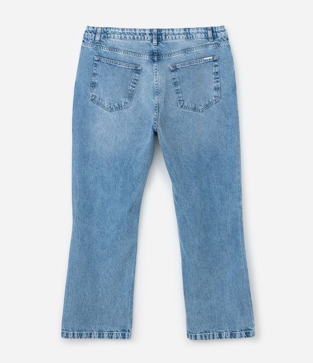 Pantalón Recto en Jeans con Brillo Aplicado Curve & Plus Size 6
