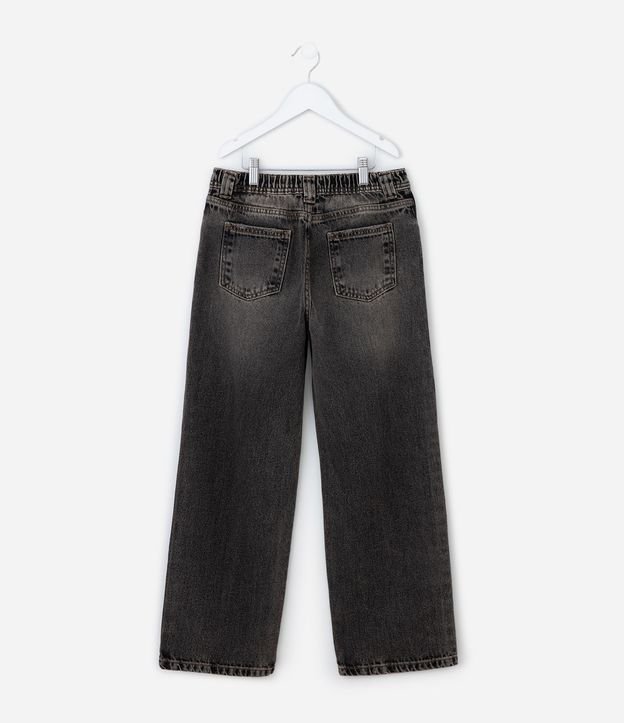 Pantalón Recto Infantil en Jeans con lavado Diferenciada – Talle 7 a 14 años 3