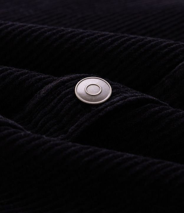 Camisa en Terciopelo con Bolsillo en el Pecho y Abotonado 9