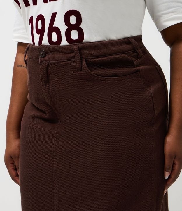 Pollera Midi Cotele con Encaje Curve & Plus Size 3