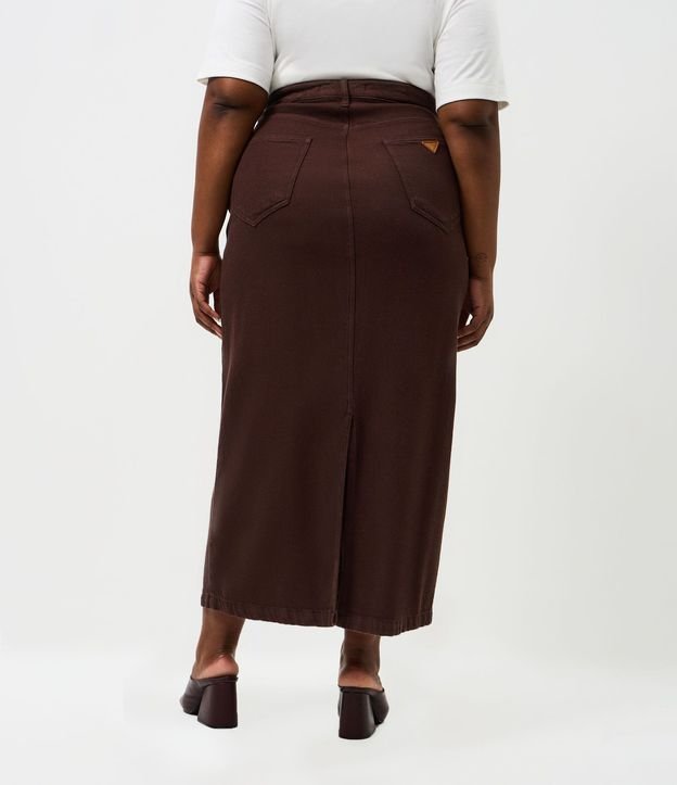 Pollera Midi Cotele con Encaje Curve & Plus Size 4