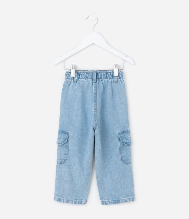 Pantalón Infantil en Jeans con Bolsillos Cargo – Talle 1 a 5/6 años 3