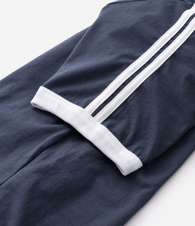 Remera Regular en Algodón con Rayas en los Hombros 6