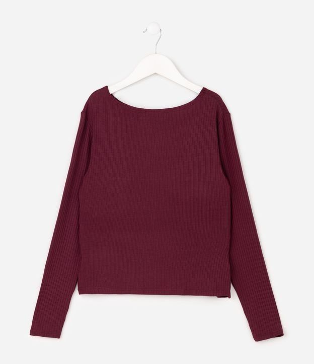 Blusa Infantil en Algodón con Drapeado Lateral - Talle 5 A 16 años 3