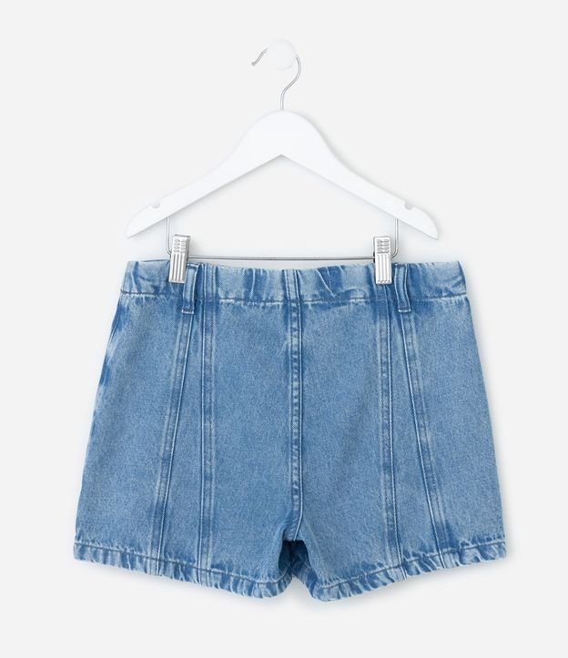 Short Pollera Infantil en Jeans con Botones Delanteros – Talle 7 a 16 años 3