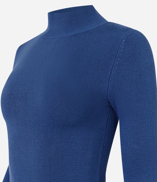 Blusa en Tricot con Manga Larga y Cuello Alto 3