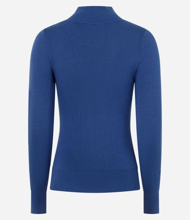 Blusa en Tricot con Manga Larga y Cuello Alto 4
