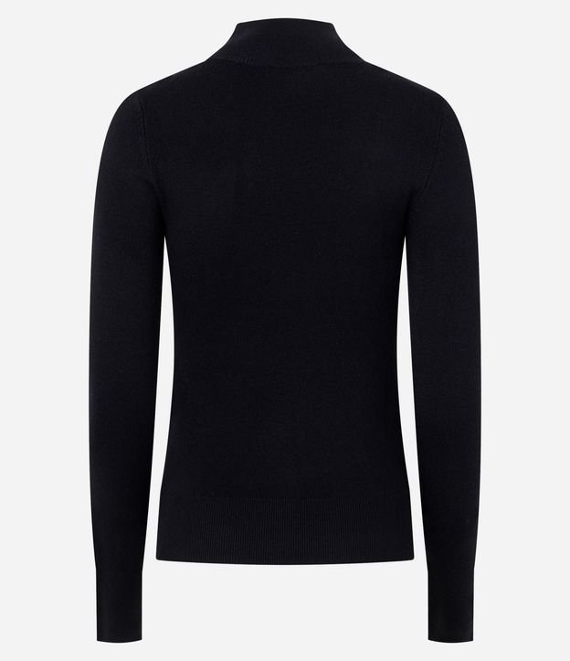 Blusa en Tricot con Manga Larga y Cuello Alto 4