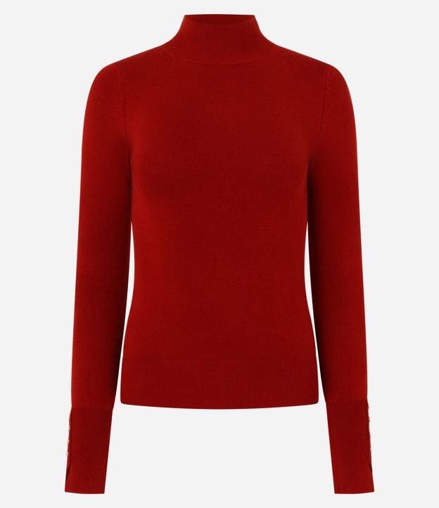 Blusa en Tricot con Manga Larga y Cuello Alto 2