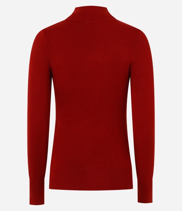 Blusa en Tricot con Manga Larga y Cuello Alto 4