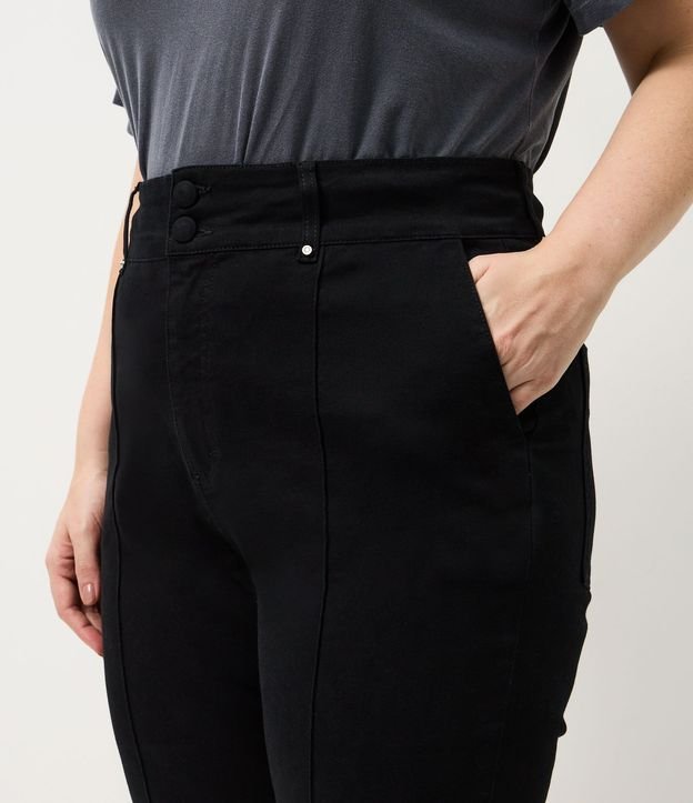 Pantalón de Jean Flare con Detalle en Brillo Curve & Plus Size 3