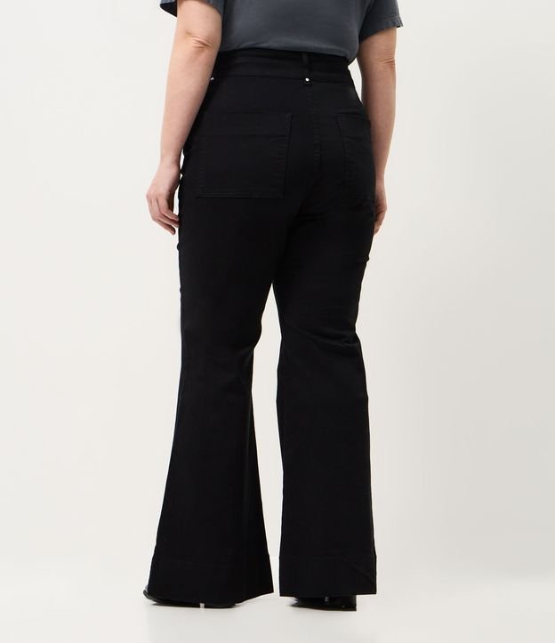 Pantalón de Jean Flare con Detalle en Brillo Curve & Plus Size 5