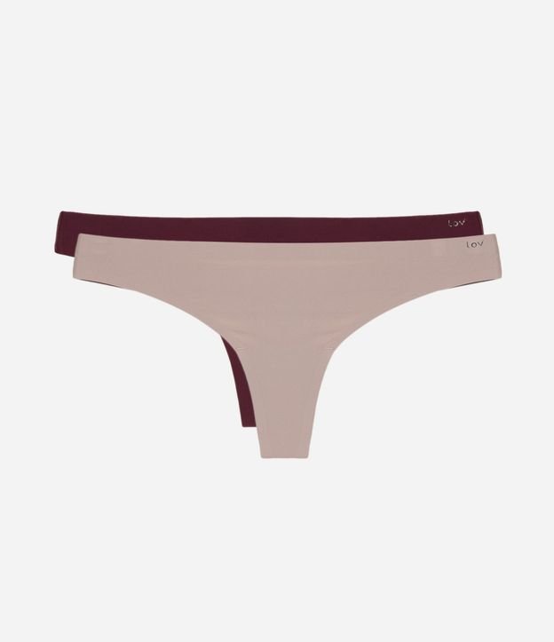 Kit 02 Bombachas Bikini Hilo en Microfibra