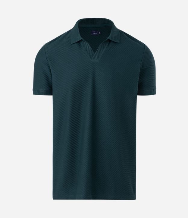 Remera Polo Comfort en Algodón con Textura 2