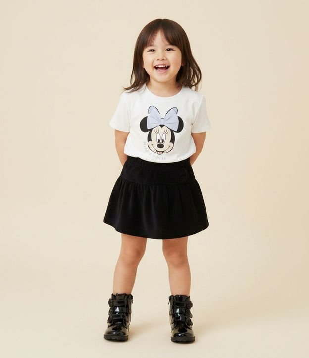 Remera Infantil Boxy con Estampado Minnie y Lazo – Talle 1 a 6 años 1