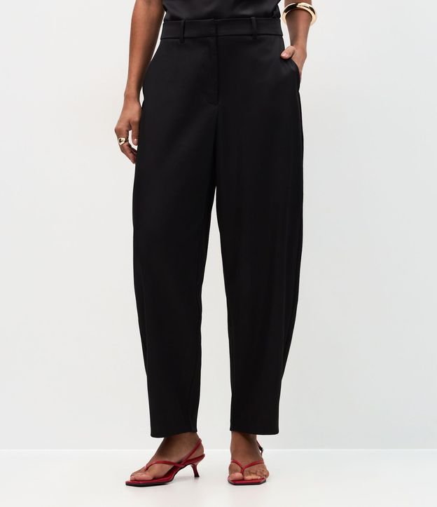 Pantalón Wide Leg Satinada con Trabillas en la Cintura 3