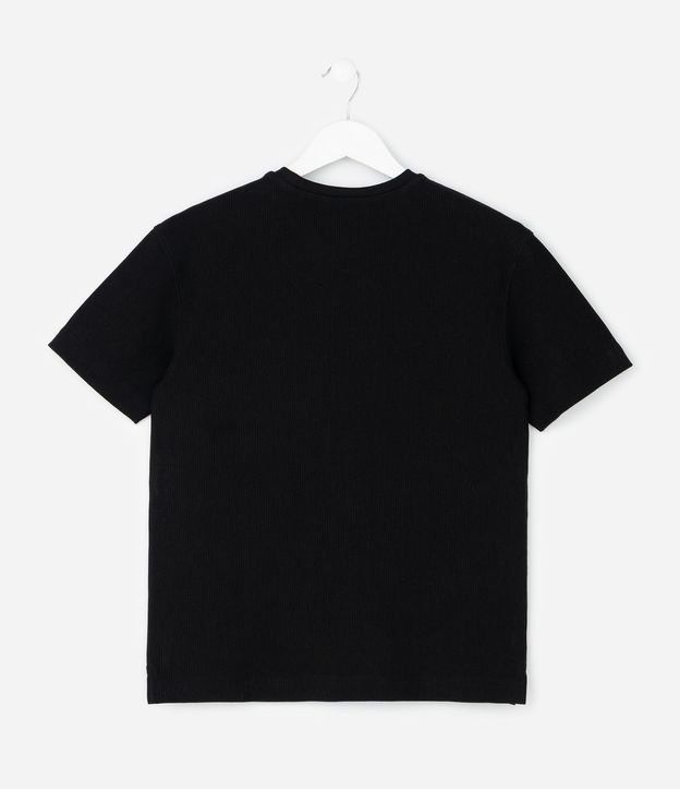 Remera Infantil Acanalada con Etiqueta Aplicada - Talle 5 a 14 años 4