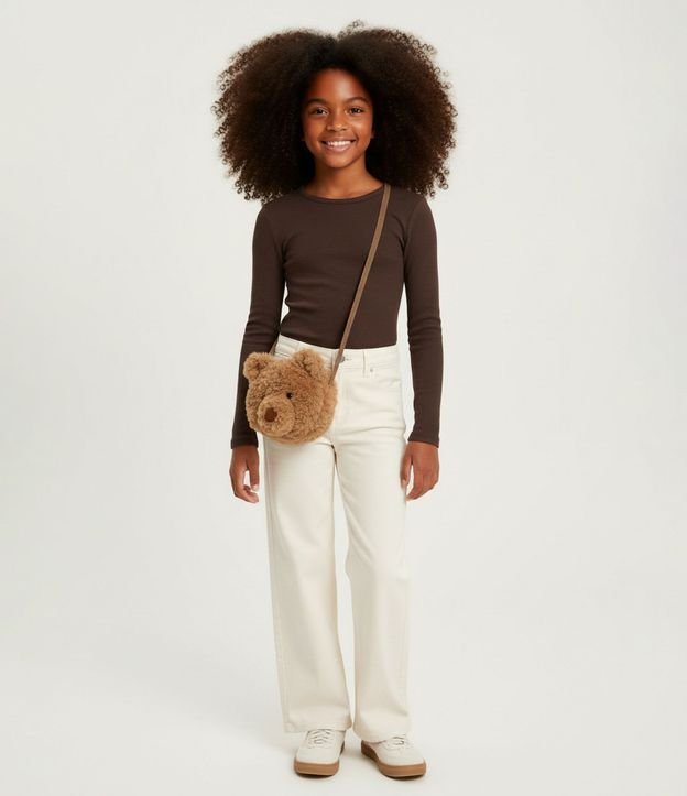 Body Infantil Baby Look Manga Larga – Talle 7 a 16 años