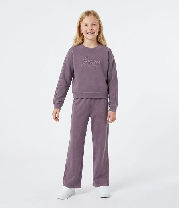 Saco Infantil Relajado con Lettering en Relieve – Talle 7 a 16 años
