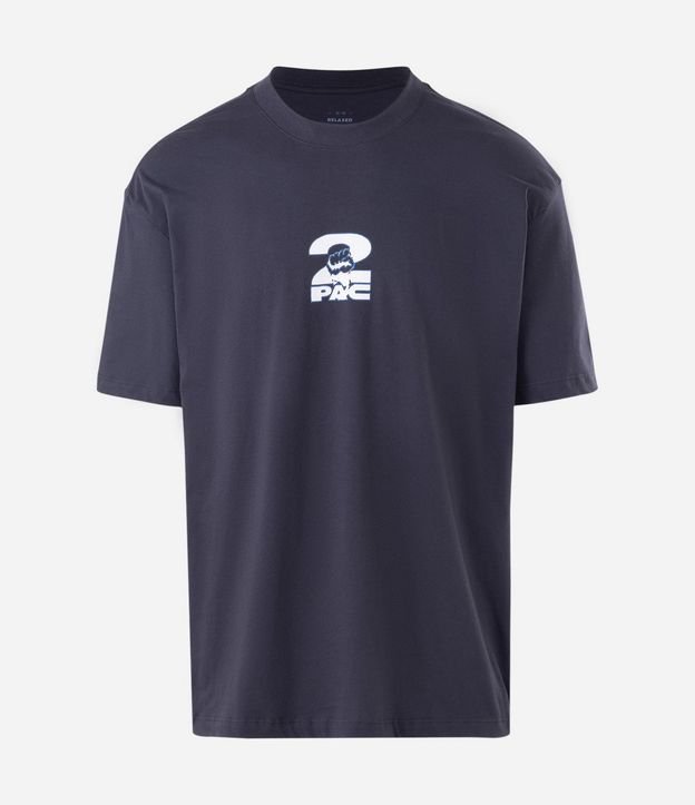 Remera Relaxed Manga Corta en Algodón Tupac