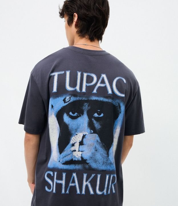 Remera Relaxed Manga Corta en Algodón Tupac 3