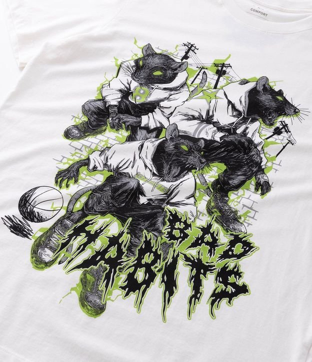 Remera Manga Corta con Estampado Bad Habits 8