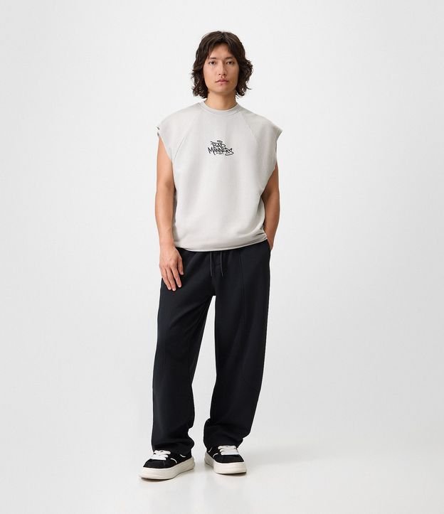 Pantalón Baggy Balloon en Algodón con Felpa
