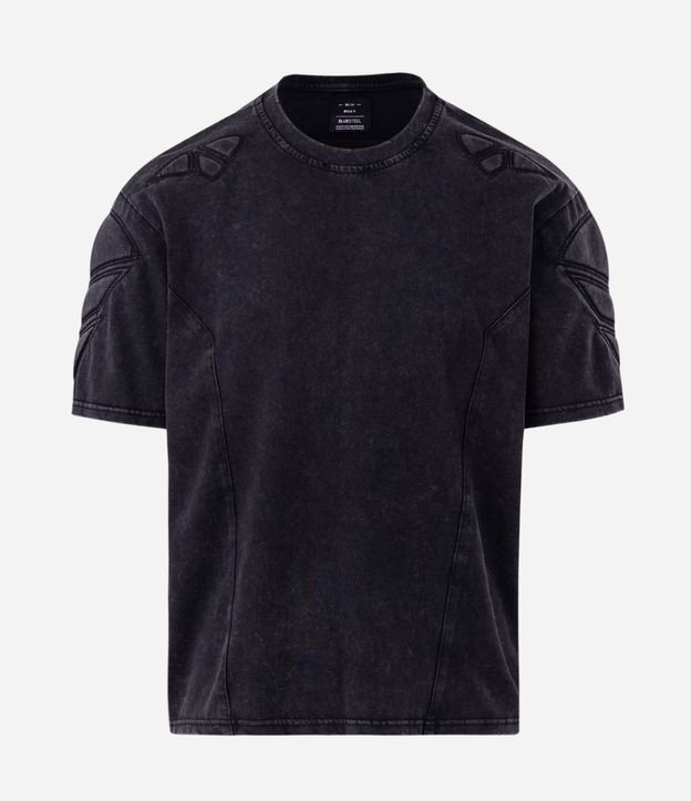 Remera Boxy Desteñida con Hombrera 7