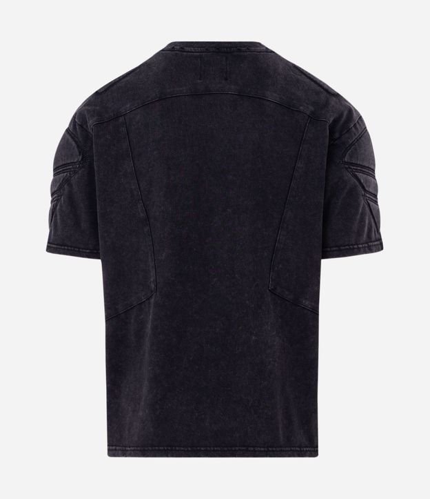 Remera Boxy Desteñida con Hombrera 3