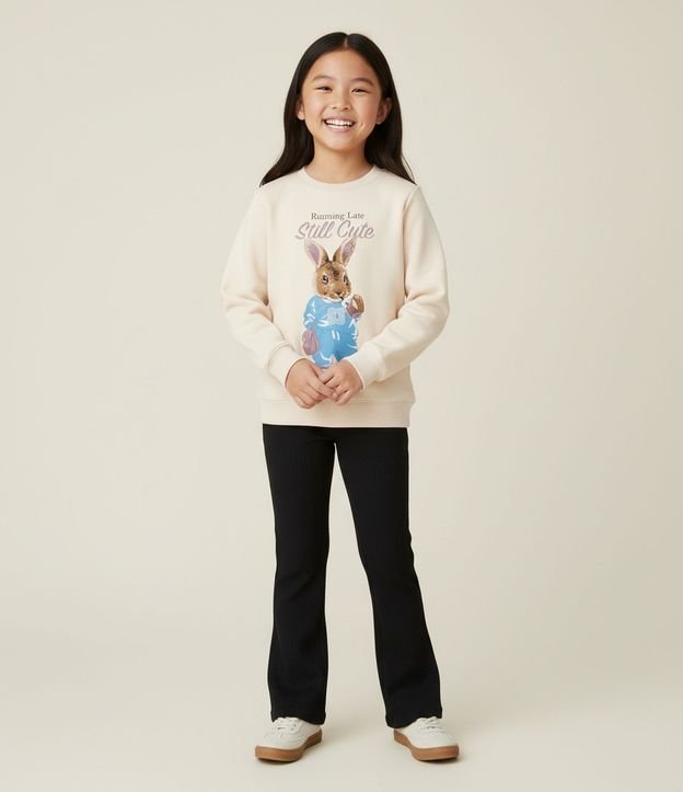Pantalón Infantil Bailarina en Rib – Talle 5 a 14 años