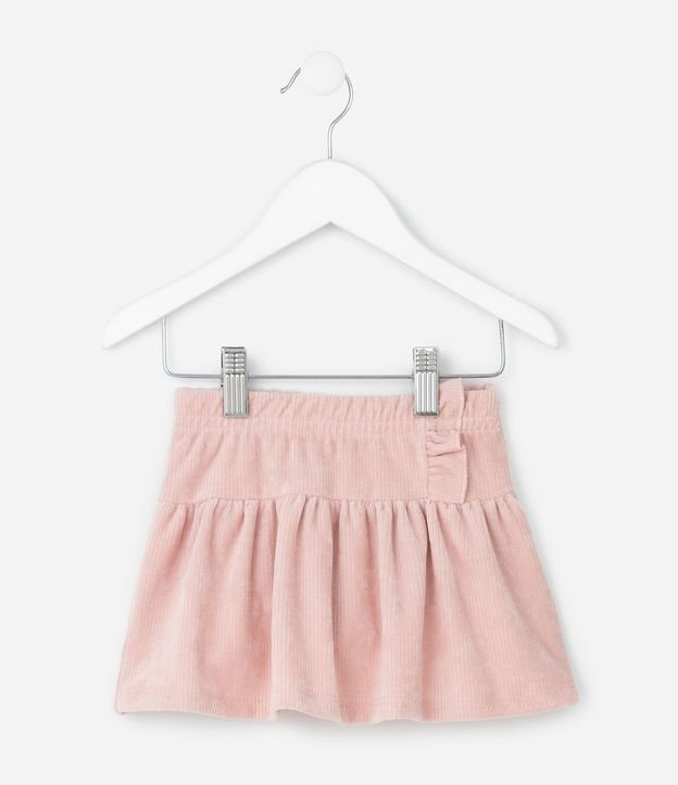 Pollera Infantil Evasê en Terciopelo Cotelê  – Talle 1 a 6 años 2