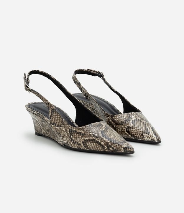 Zapato Slingback en PU con Salto Anabela 3