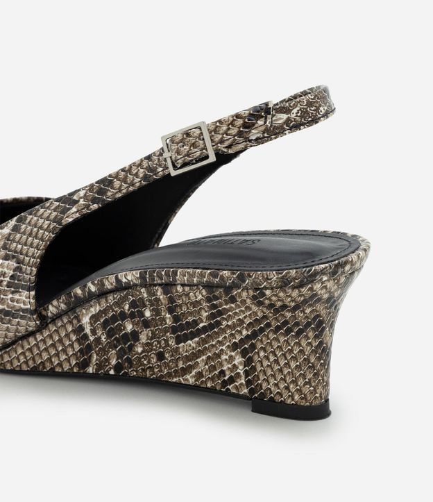 Zapato Slingback en PU con Salto Anabela 4