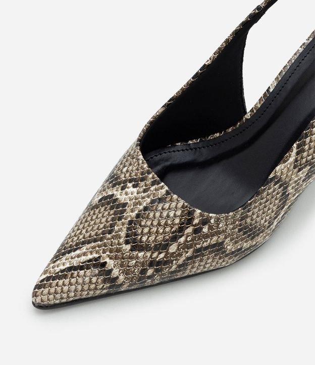 Zapato Slingback en PU con Salto Anabela 5