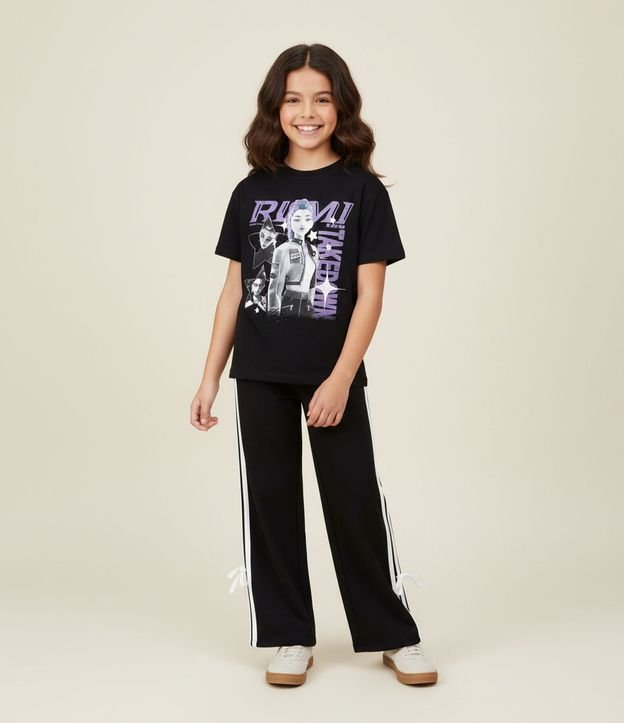 Pantalón Infantil Flare con Raya Lateral – Talle 5 a 14 años 1