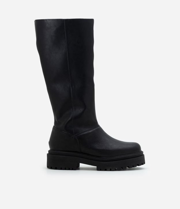 Bota Caña Larga en PU con Suela Track 1