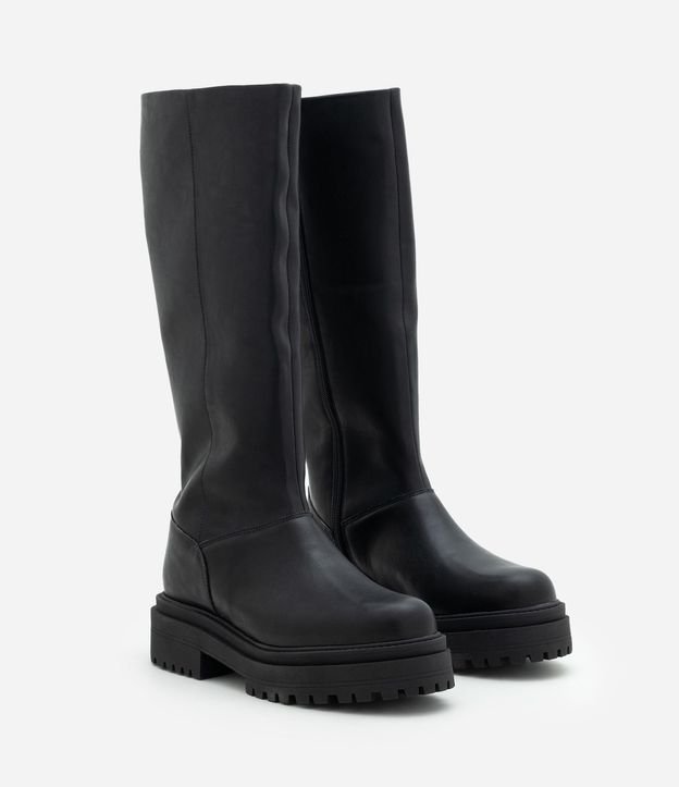 Bota Caña Larga en PU con Suela Track 2