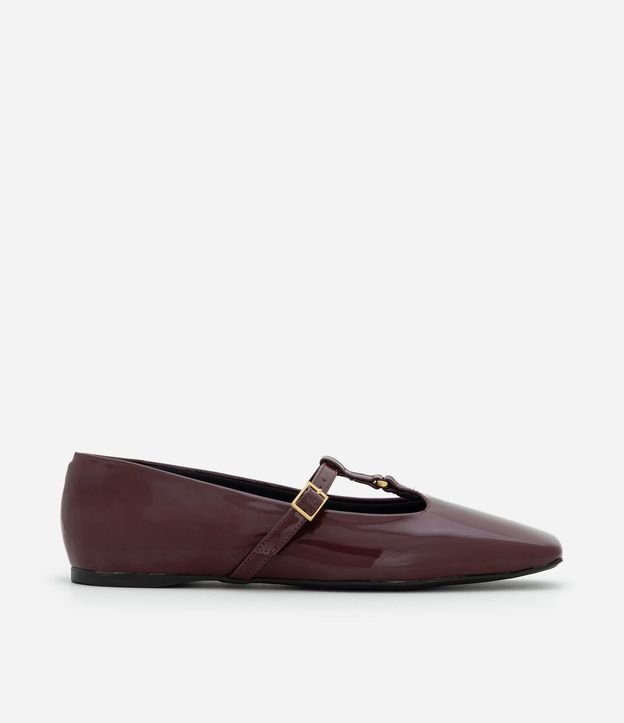 Ballerina PU con Punta Cuadrada y Salomé