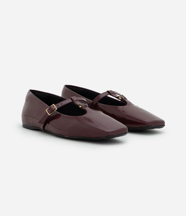 Ballerina PU con Punta Cuadrada y Salomé 2