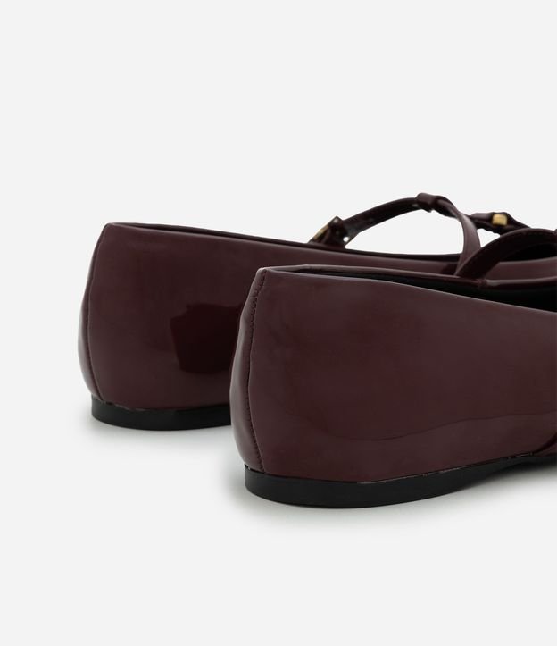 Ballerina PU con Punta Cuadrada y Salomé 4