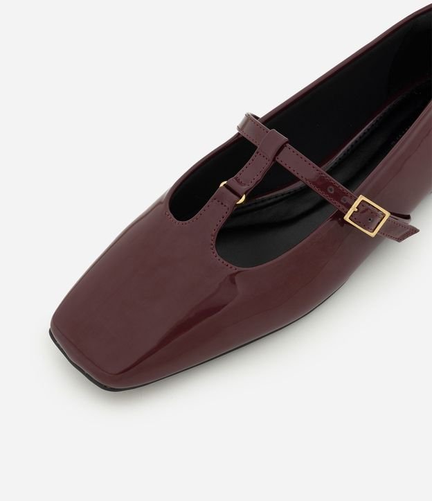 Ballerina PU con Punta Cuadrada y Salomé 5