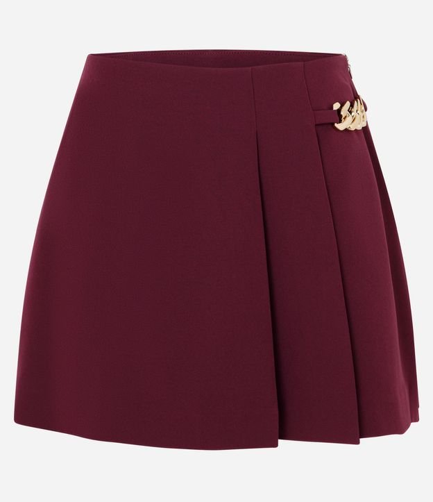 Short Pollera Sastre con Cadena Metálica 8
