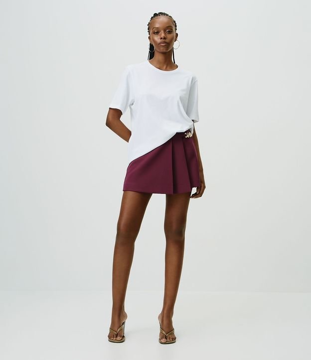 Short Pollera Sastre con Cadena Metálica 2