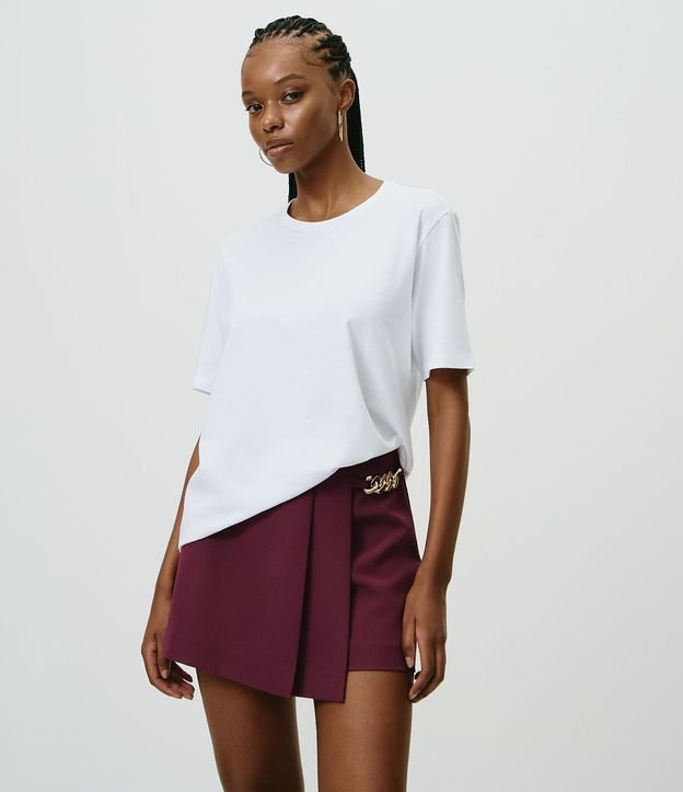 Short Pollera Sastre con Cadena Metálica 3