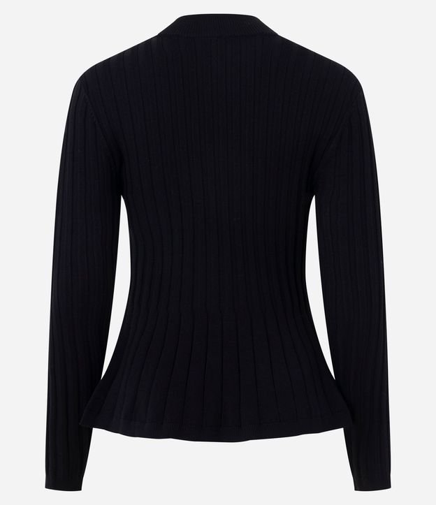 Blusa Peplum en Punto con Manga Larga 7