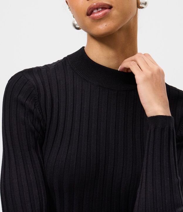 Blusa Peplum en Punto con Manga Larga 3